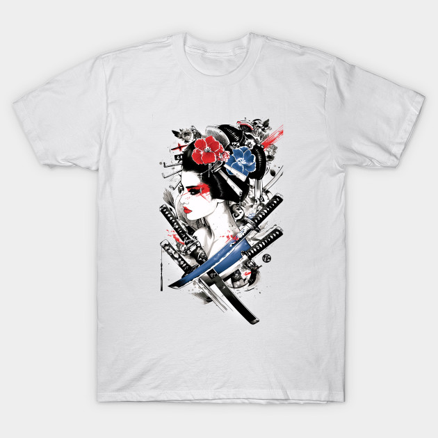 Geishas and Bushido, Eastern Culture Graphic T-shirt 13 by ToddT